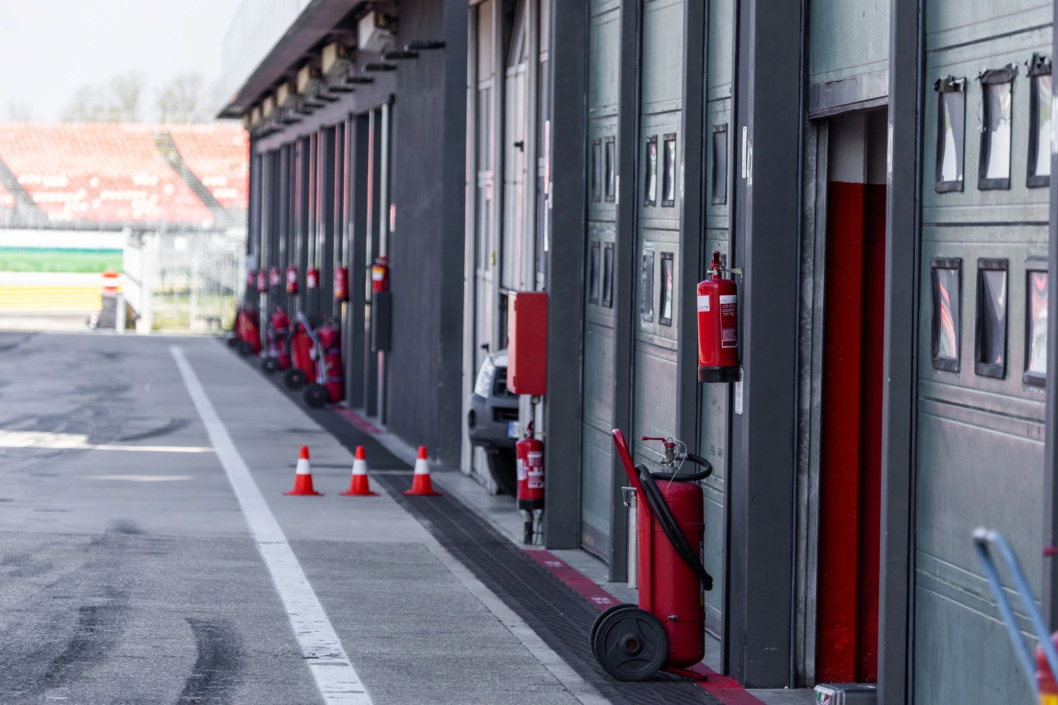 Motorsport pit lane that captures the energy of RC racing